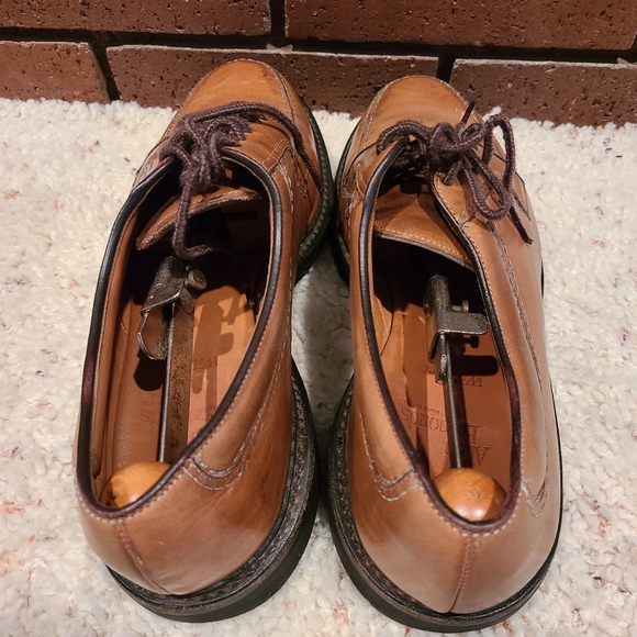 Allen Edmonds Wilbert Brown Split Toe Derby Lace-Up Comfort Shoe Size 9 1/2 D - Picture 6 of 11